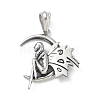 304 Stainless Steel Pendants STAS-B077-02AS-01-1