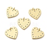 Brass Micro Pave Cubic Zirconia Pendants KK-E015-34G-1