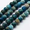 Natural Apatite Beads Strands X1-G-K193-6mm-12-1