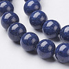 Natural Mashan Jade Round Beads Strands X-G-D263-4mm-XS09-1