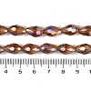 Transparent Electroplate Glass Beads Strands EGLA-N013-T4mm-B16-4