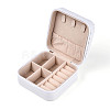 Square PU Leather Jewelry Set Box PAAG-PW0012-05C-3
