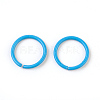 Spray Painted Iron Open Jump Rings IFIN-F149-B10-1