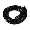 Opaque Solid Color Glass Beads Strands GLAA-N026-2x4mm-11-2
