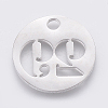 Non-Tarnish 304 Stainless Steel Pendants STAS-F233-29-P-2