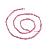 Natural Pink Tourmaline Beads Strands G-C009-B20-3