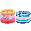 15Pcs Handmade Polymer Clay Beads Stretch Bracelets for Women BJEW-SW001597-1