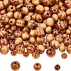 900Pcs 3 Style Round Natural Wood Beads WOOD-OC0001-95-1