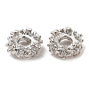 Rack Plating Brass Micro Pave Cubic Zirconia Beads KK-A186-01C-P-3