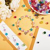 Spray Painted Transparent Crackle Glass Beads Strands CCG-X0002-10mm-B-5