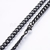 304 Stainless Steel Curb Chain Necklaces NJEW-O102-02B-2
