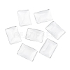 Transparent Rectangle Glass Cabochons X-GGLA-R025-25x18-4