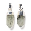 Natural Prehnite Pendants G-G737-08K-S-2