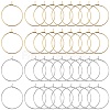 SUNNYCLUE 160Pcs 2 Colors 316 Surgical Stainless Steel Hoop Earring Findings STAS-SC0007-21-1