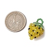 Glass Seed Beaded Pendants PALLOY-GD00003-01-2