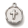 Anti-Tarnish 304 Stainless Steel Pendants STAS-P371-021P-02-1