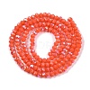 Electroplate Opaque Solid Color Glass Beads Strands EGLA-A044-P2mm-L21-2