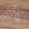 Brass Hair Combs Findings OHAR-PW0001-387-AB-2
