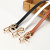 Alloy Bowknot PU Leather Chain Belts for Women AJEW-WH20019-67G-02-4