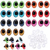 14Pairs 7 Colors Plastic Craft Eyes DIY-CA0007-86B-1