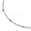 304 Stainless Steel Satellite Chain Slider Bracelet Making AJEW-JB01246-02-3