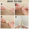 12Pcs 3 Colors Alloy Interlocking Clasps FIND-PH0021-43-4