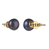 Natural Pearl Rondelle Stud Earrings EJEW-JE04585-3