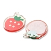 Opaque Printed Acrylic Pendants OACR-I020-06E-2