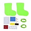 DIY Non-woven Fabric Christmas Sock Kits DIY-Q031-02G-3