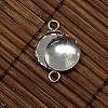 12mm Clear Domed Glass Cabochon Cover for Flat Round DIY Photo Brass Link Making DIY-X0114-P-3