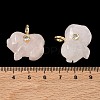 Natural Rose Quartz Carved Pendants GG-CBA105B-03J-G-3