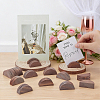 100Pcs Half Round Wood Name Card Holder DJEW-WA0001-07B-4