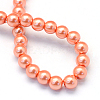 Baking Painted Pearlized Glass Pearl Round Bead Strands X-HY-Q003-10mm-77-4