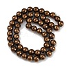 Electroplated Synthetic Magnetic Hematite Beads Strands G-G174-L01-04-2