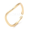 Zinc Alloy and 14K Gold Open Cuff Ring RJEW-Q169-01G-01-1