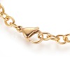 304 Stainless Steel Link Bracelets & Stud Earrings & Pendant Necklaces Sets SJEW-E335-04-8