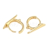 Brass Hoop Earring Findings KK-H292-38G-02-2