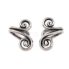 Flower 316 Stainless Steel Non- Piercing Cartilage Earrings AJEW-C044-07B-AS-4