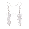 Natural Quartz Crystal Chips Beaded Jewelry Set SJEW-JS01232-05-6