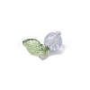 30Pcs 10 Colors Crackle Glass Pendants PALLOY-JF04168-02-6