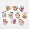 Faceted Glass Rhinestone Pendants RGLA-F053-C-223PS-1