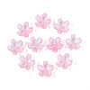 Baking Paint Transparent Glass Bead Caps DGLA-N014-06A-06-1