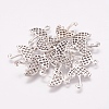 Tibetan Style Umbrella Pendants TIBEP-LF1300YKG-AS-FF-2