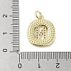 Rack Plating Brass Micro Pave Clear Cubic Zirconia Pendants KK-E102-33G-N-3