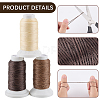 3 Rolls 3 3 Colors Flat Waxed Polyester Cord OCOR-CL0001-12A-6