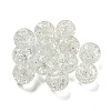Transparent Spray Painting Crackle Glass Beads GLAA-L046-01A-2