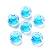 Transparent Acrylic European Beads TACR-P009-C01-10-1