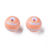 Opaque Striped Acrylic Beads MACR-S373-27B-08-2