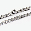 Tarnish Resistant 304 Stainless Steel Curb Chain Necklaces NJEW-I194-15-1