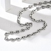 304 Stainless Steel Coffee Bean Chain Necklaces & Bracelets Sets SJEW-D091-09P-1